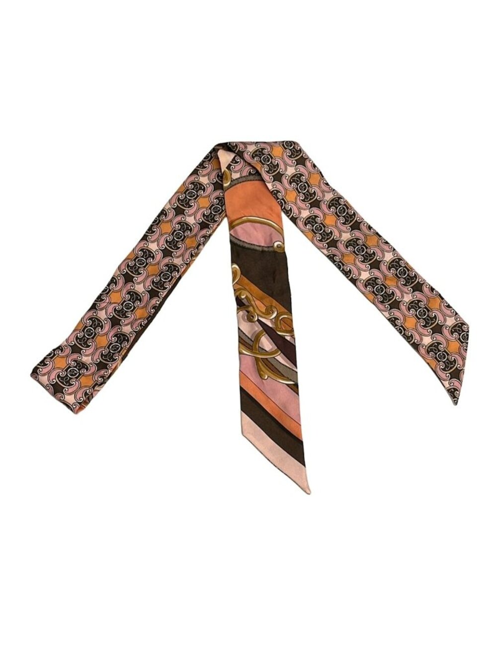 Fendi Scarf Wrappy Ribbon Multi Silk
